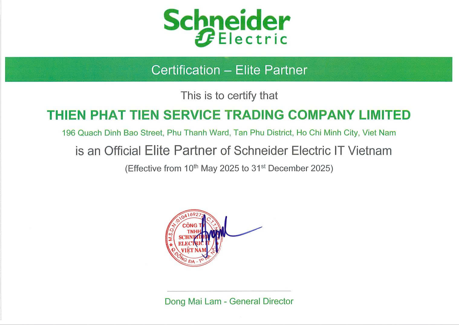 ELITEPARTNER SCHNEIDER 2025