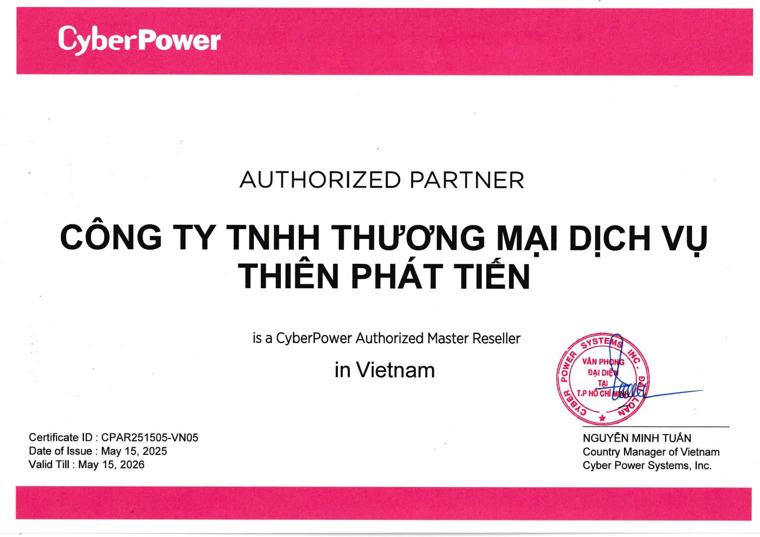 GCNĐL CYBERPOWER