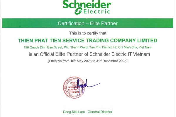 THIÊN PHÁT TIẾN TRỞ THÀNH ELITE PARTNER CỦA SCHNEIDER ELECTRIC TẠI VIỆT NAM