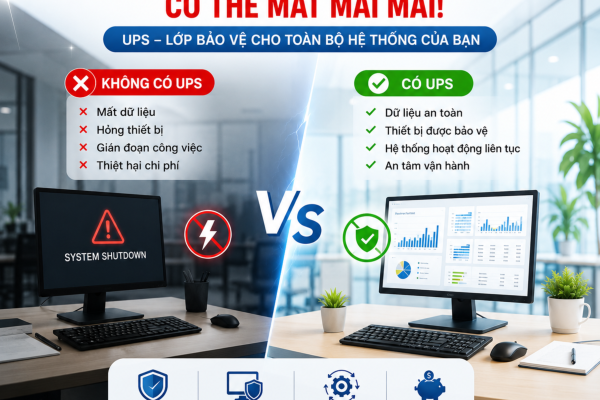 Mất Điện Chỉ Vài Giây Nhưng Có Thể Khiến Doanh Nghiệp Mất Dữ Liệu Quan Trọng
